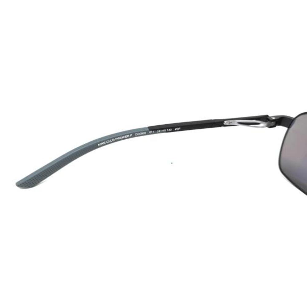 Nike Club Premier-P DQ0920 011 Sunglasses Satin Black Polarized Blue Mirror Lens - Picture 7 of 8